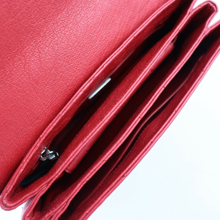 新古未使用展示品 PRADA プラダ ショルダーバッグ 1BD009 ハラコ オーストリッチ ブラウン系 レッド系 シルバー金具 レオパード 豹柄 チェーンショルダーバッグ