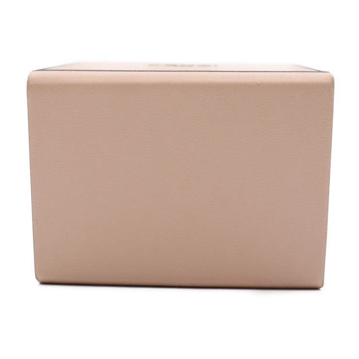 新古未使用展示品 FENDI フェンディ MINIBOX CHARM ミニボックス キーホルダー 7AR917 レザー ローズ ゴールド金具 バッグチャーム キーリング