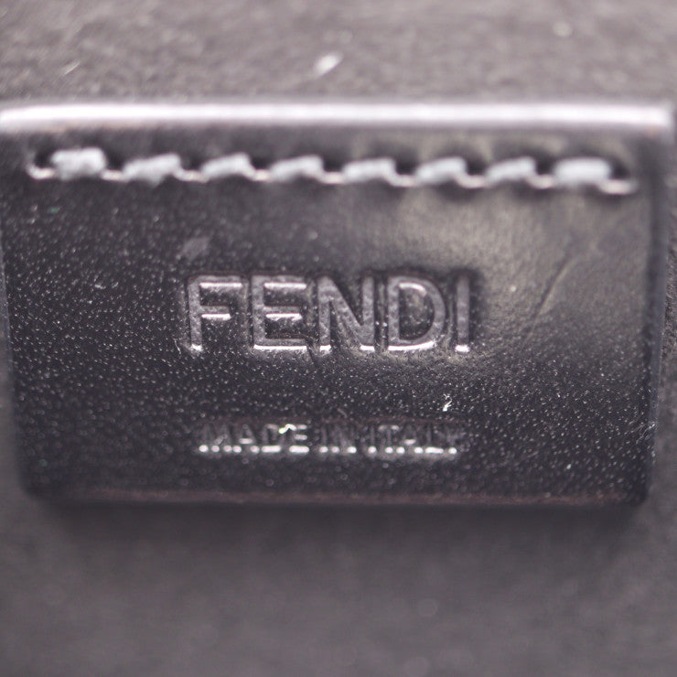 新古未使用展示品 FENDI フェンディ MINIBOX CHARM ミニボックス キーホルダー 7AR917 レザー ローズ ゴールド金具 バッグチャーム キーリング