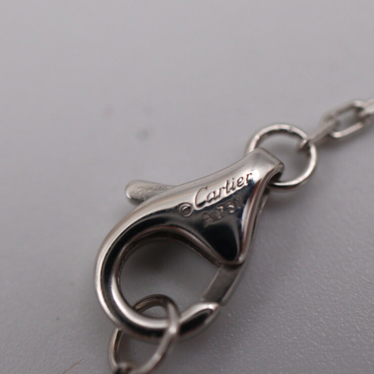 美品 CARTIER カルティエ トリニティ ネックレス CRB7224532 K18ホワイトゴールド セラミック ダイヤモンド ホワイトゴールド ブラック ペンダント 750 WG