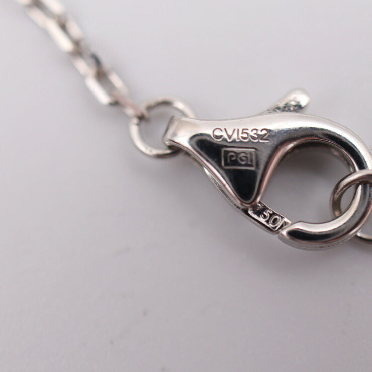 美品 CARTIER カルティエ トリニティ ネックレス CRB7224532 K18ホワイトゴールド セラミック ダイヤモンド ホワイトゴールド ブラック ペンダント 750 WG