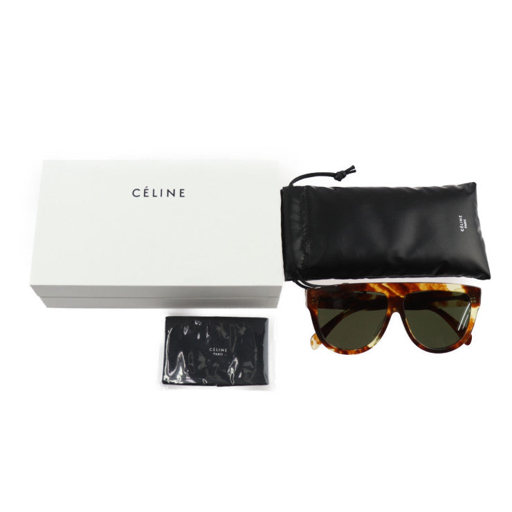 新古未使用展示品 CELINE セリーヌ サングラス サングラス CL40001F 表記サイズ 60□12 150 アセテート マーブルブラウン系 べっ甲柄