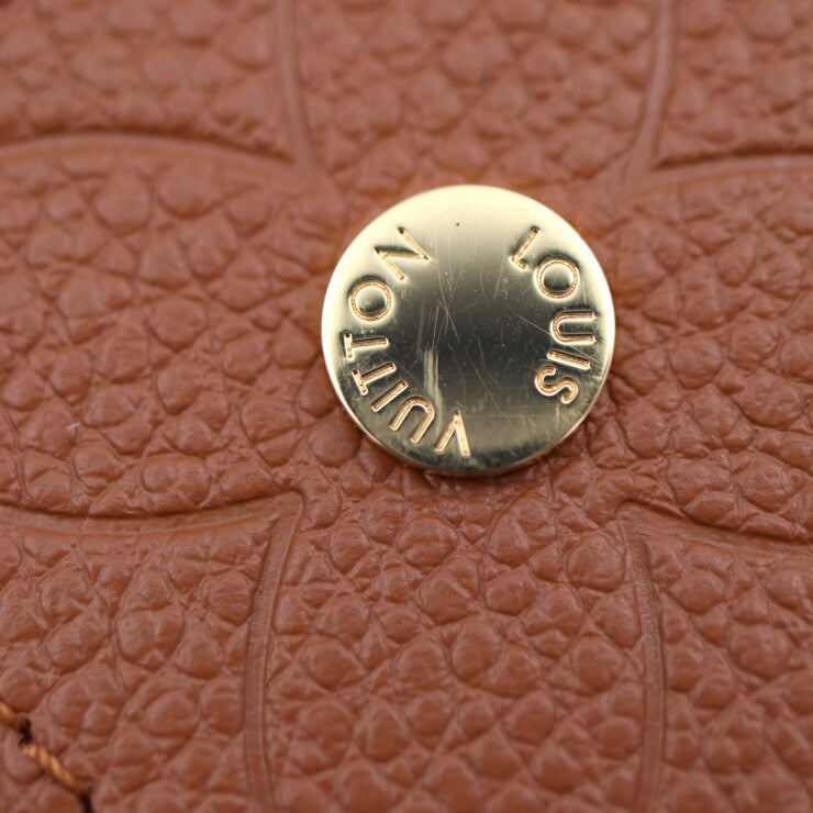 美品 LOUIS VUITTON ルイ ヴィトン ポルトクレ フラワー タッセル キーホルダー M00361 メタル レザー ゴールド ブラウン系 クリーム系 キーリング バッグチャーム ビトン