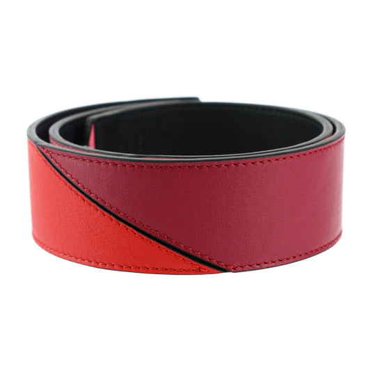 超美品 LOEWE ロエベ デグレード パズル バンドリエール 90 ショルダーストラップ 125.99UR71 クラシックカーフスキン ピンク×レッド×パープル×ブラック シルバー金具 替えストラップ