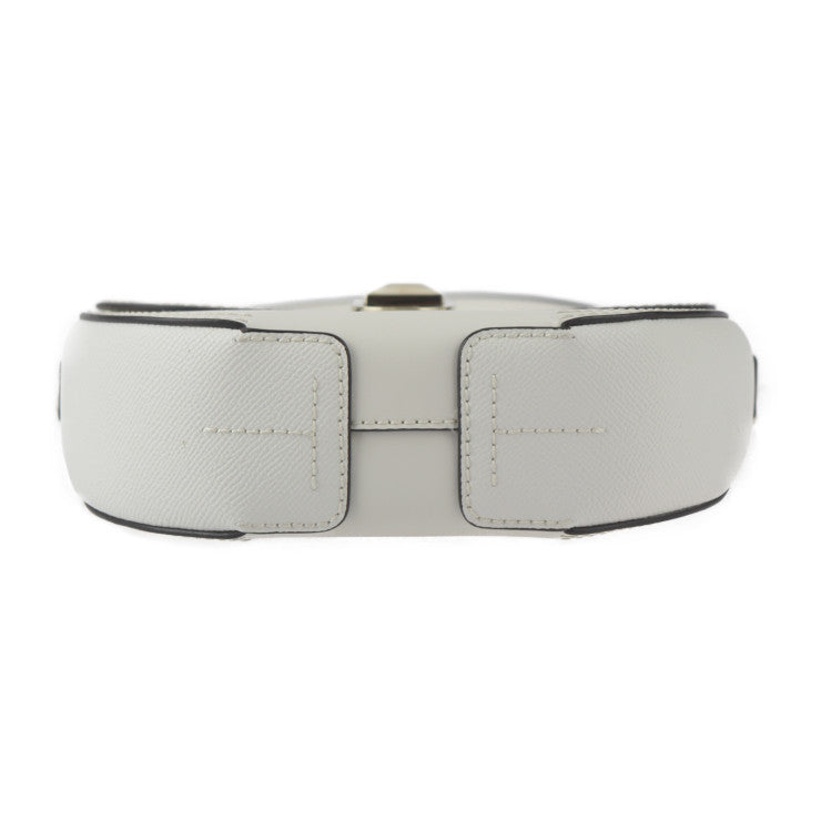 超美品 Furla フルラ CIRCE Crossbody S キルケ クロスボディS ハンドバッグ WB00641 レザー アイボリー系 ゴールド金具 2WAY ショルダーバッグ ポシェット
