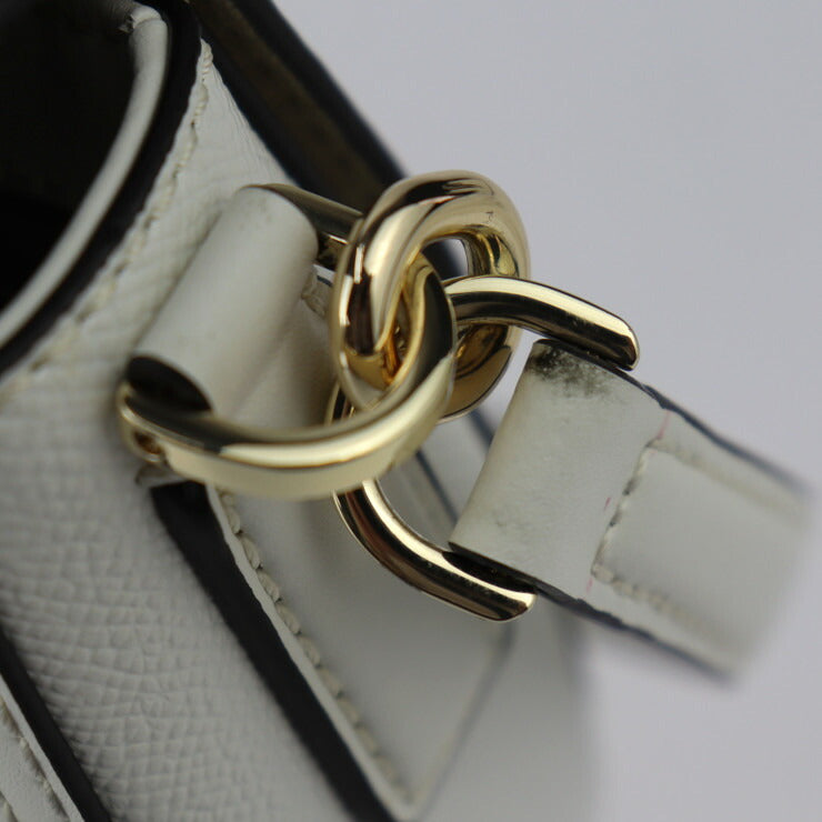 超美品 Furla フルラ CIRCE Crossbody S キルケ クロスボディS ハンドバッグ WB00641 レザー アイボリー系 ゴールド金具 2WAY ショルダーバッグ ポシェット