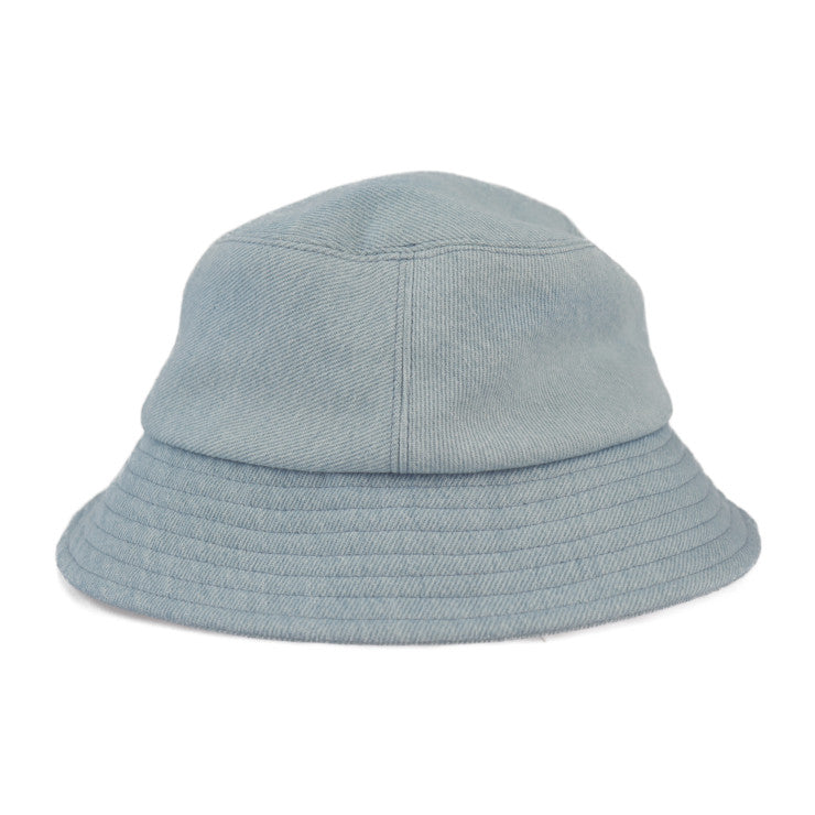 Beautiful CHANEL bucket hat - Size M Cotton denim Light blue Hat Logo Sequins Embroidery