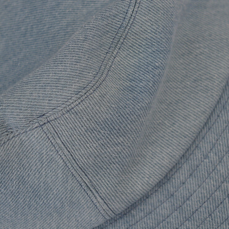 Beautiful CHANEL bucket hat - Size M Cotton denim Light blue Hat Logo Sequins Embroidery