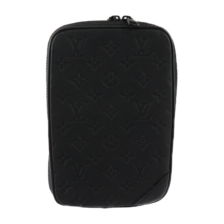 新古未使用展示品 LOUIS VUITTON ルイ ヴィトン ユティリティ サイドバッグ ショルダーバッグ M53298 トリヨンレザー ブラック オレンジ ボディバッグ ポーチ ビトン