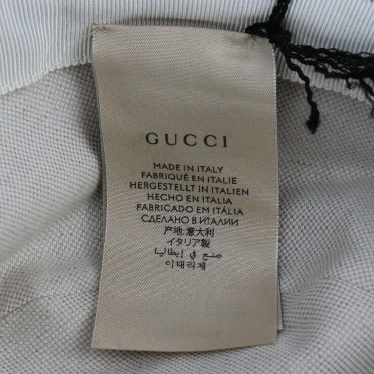 Very good condition GUCCI bucket hat 5763713 Size M 58cm GG canvas leather black beige hat