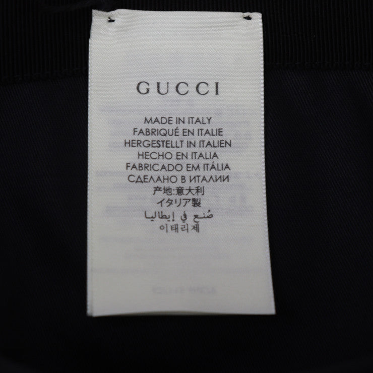 Brand new, unused, display item, GUCCI, bucket hat, Off the Grid hat, 627115, size M, GG nylon x leather, yellow, black, hat