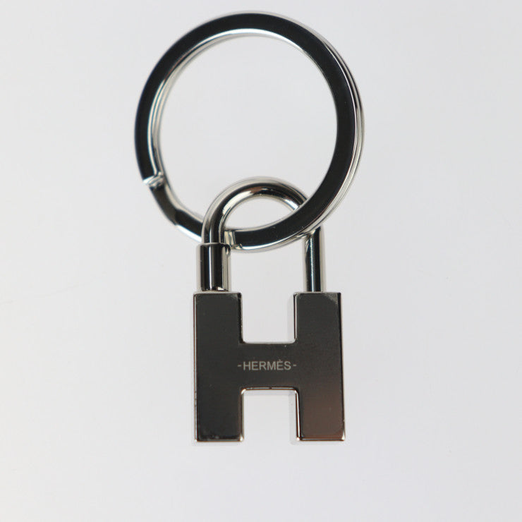 超美品 HERMES エルメス CADENAS QUIZZ RAINBOW カデナ クイズ レインボー キーホルダー - メタル シルバー マルチカラー バッグチャーム キーリング パラディウム ラッカー