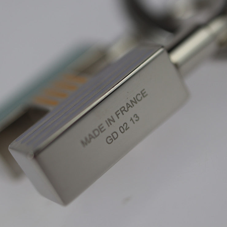 超美品 HERMES エルメス CADENAS QUIZZ RAINBOW カデナ クイズ レインボー キーホルダー - メタル シルバー マルチカラー バッグチャーム キーリング パラディウム ラッカー