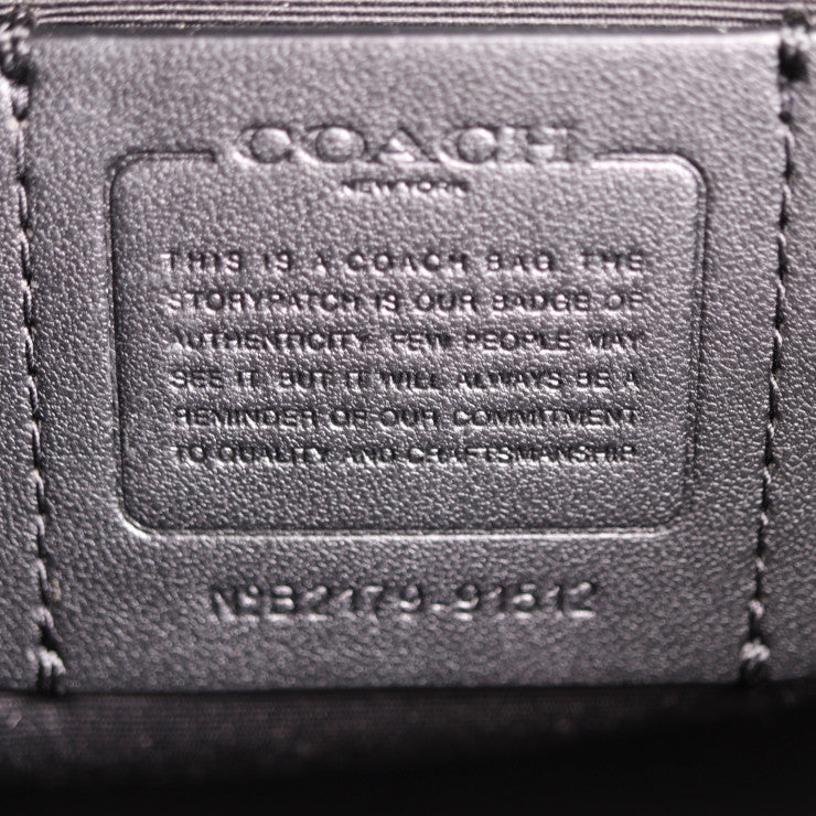 新品未使用展示品 COACH コーチ タウン バケットバッグ シグネチャー ハンドバッグ 91512 PVC レザー ベージュ系 ブラック ゴールド金具 2WAY ショルダーバッグ