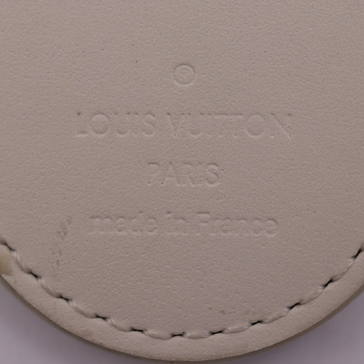 LOUIS VUITTON ルイ ヴィトン ポルト クレ ミリタリータブ パステル・モノグラム キーホルダー MP2862 PVC カーフレザー ホワイト系マルチカラー シルバー金具 キーリング バッグチャーム ビトン