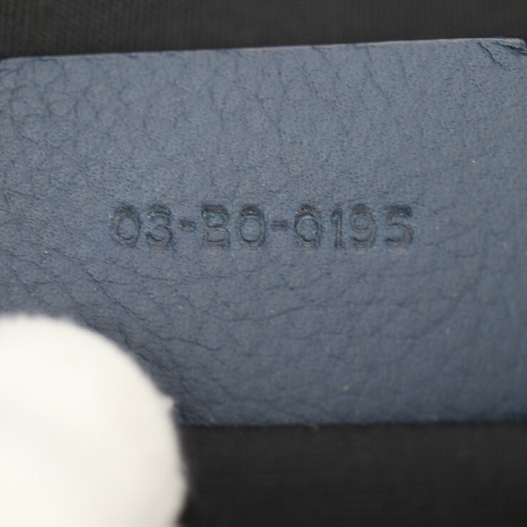 美品 DIOR HOMME ディオールオム ナップサック リュック・デイパック - レザー ネイビー系 レッドブラウン系 グレー系 バックパック 巾着型 バイカラー