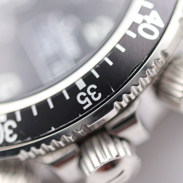 超美品 Sinn ジン インストゥルメント クロノグラフ 腕時計 103.B.SA.AUTO ステンレススチール シルバー ブラック文字盤 自動巻き クロノグラフ