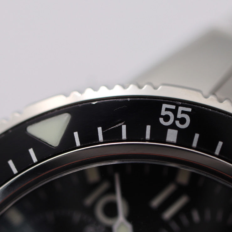 超美品 Sinn ジン インストゥルメント クロノグラフ 腕時計 103.B.SA.AUTO ステンレススチール シルバー ブラック文字盤 自動巻き クロノグラフ