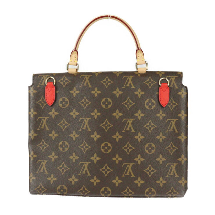 超美品 LOUIS VUITTON ルイ ヴィトン マリニャン モノグラム ハンドバッグ M44286 PVC レザー ブラウン コクリコ ゴールド金具 2WAY ショルダーバッグ ビトン レッド系