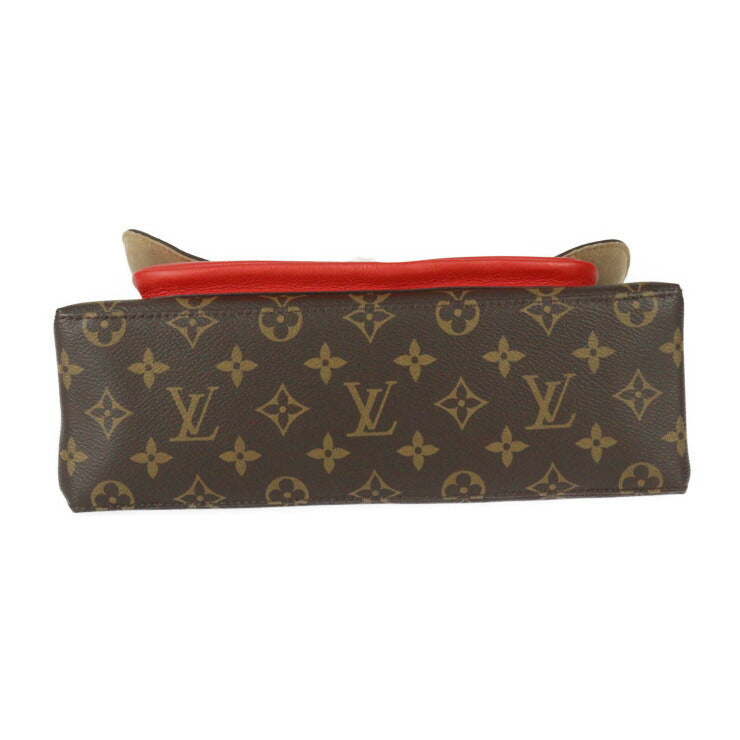 超美品 LOUIS VUITTON ルイ ヴィトン マリニャン モノグラム ハンドバッグ M44286 PVC レザー ブラウン コクリコ ゴールド金具 2WAY ショルダーバッグ ビトン レッド系
