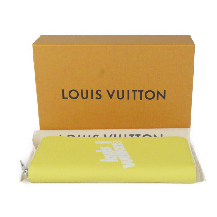 新品未使用展示品 LOUIS VUITTON ルイ ヴィトン ジッピーウォレット ヴェルティカル エブリデイLV カプセル・コレクション 長財布 M80852 トリヨンレザー ジョーヌ シルバー金具 ラウンドファスナー ビトン イエロー系