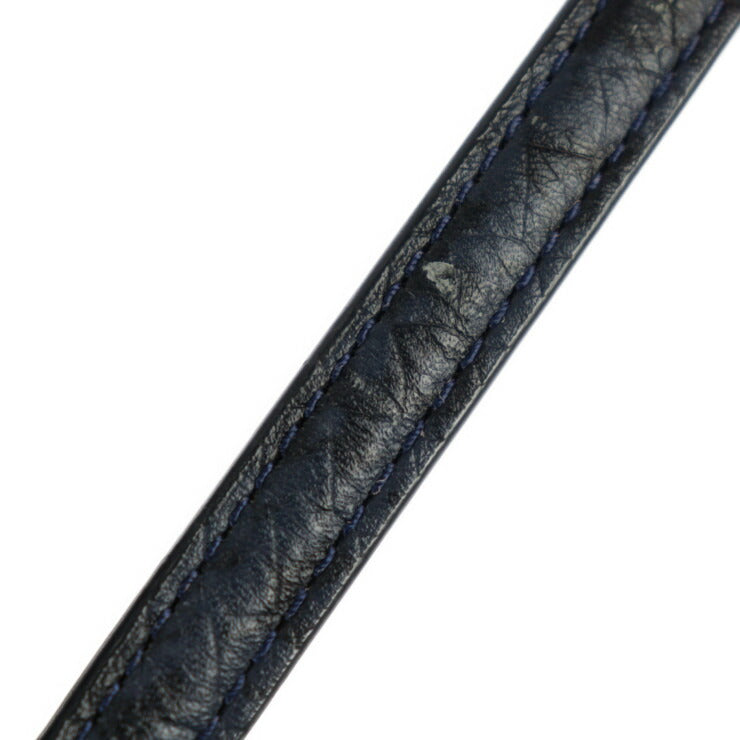 美品 COACH コーチ ミニクリスティ ハンドバッグ F55515 レザー メタリックブルー シルバー金具 2WAY ショルダーバッグ