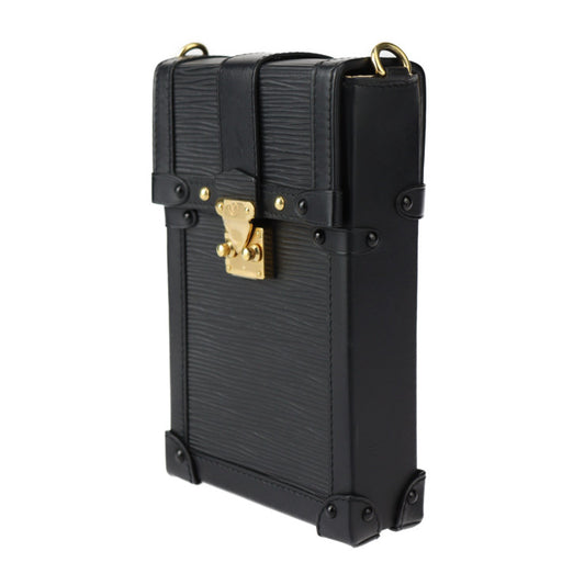 美品 LOUIS VUITTON ルイ ヴィトン ポシェット・トランク ヴェルティカル エピ ショルダーバッグ M67871 エピレザー カーフレザー ブラック ゴールド金具 ビトン チェーン