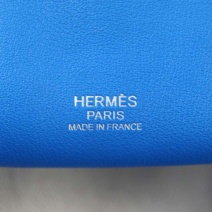 美品 HERMES エルメス ツールボックス 33 ハンドバッグ - ヴォースイフト ブルーイドラ シルバー金具 2WAY ショルダーバッグ ボストンバッグ ターンロック □Q刻印