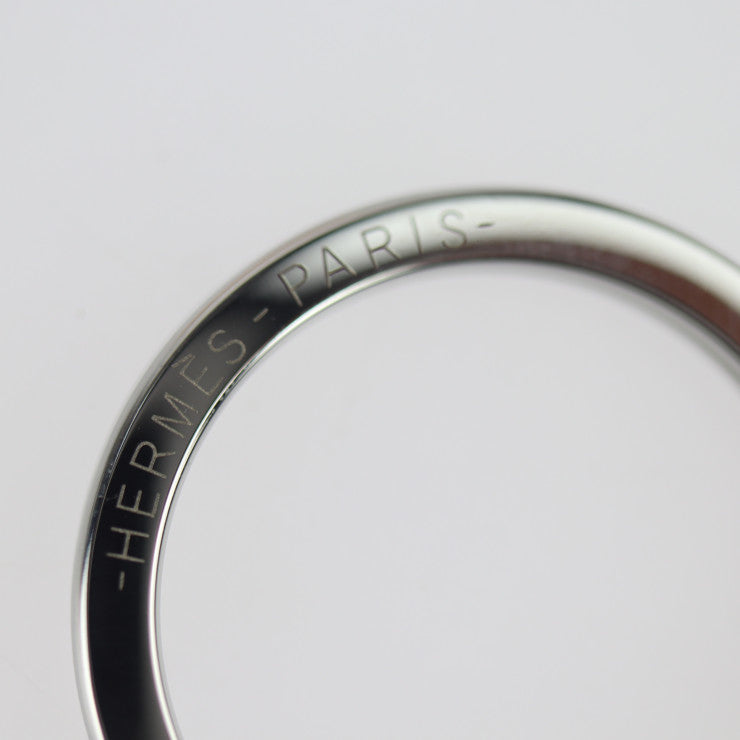 Very good condition HERMES CADENAS QUIZZ RAINBOW Cadena Quiz Rainbow Keychain - Metal Silver Multicolor Bag Charm Keyring Palladium Lacquer