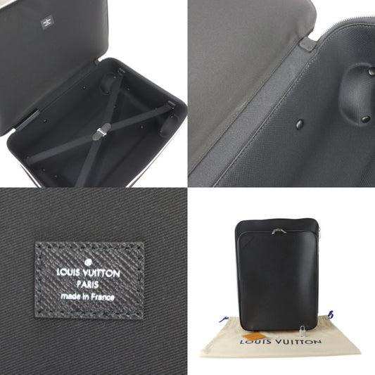 超美品 LOUIS VUITTON ルイ ヴィトン スーツケース ペガス 55 NM タイガ キャリーバッグ M30407 レザー ブラック シルバー金具 キャスター付き 旅行鞄 2輪 TSAロック付き ビトン