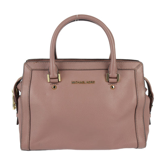 超美品 Michael Kors マイケルコース COLLINS MD コリンズ ミディアム サッチェル ハンドバッグ 30F5GIES1L レザー ピンク系 ゴールド金具 2WAY ショルダーバッグ トートバッグ