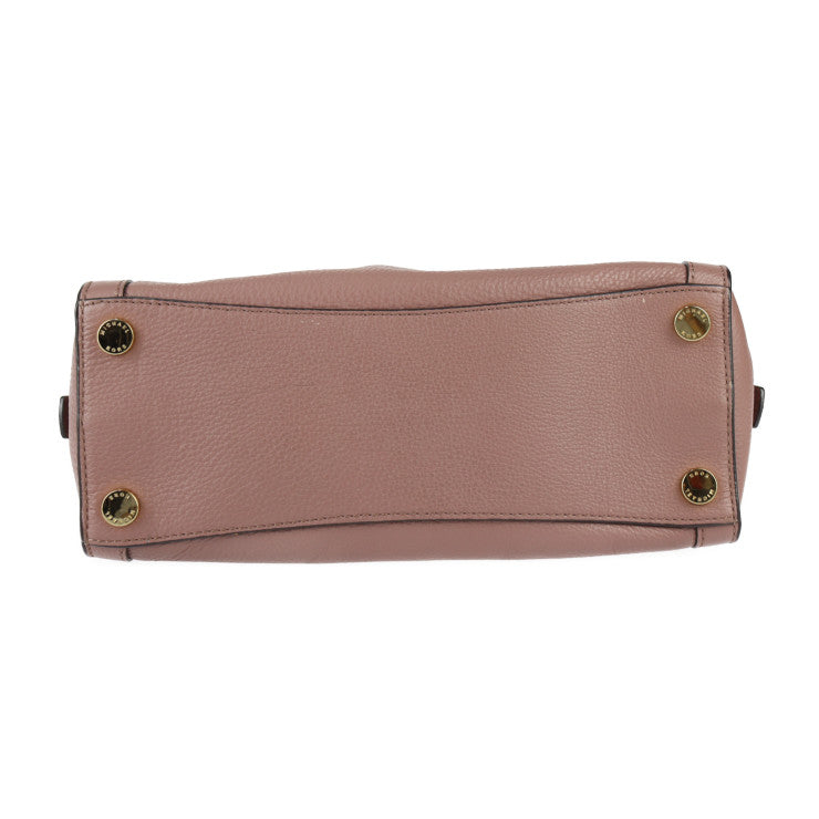 超美品 Michael Kors マイケルコース COLLINS MD コリンズ ミディアム サッチェル ハンドバッグ 30F5GIES1L レザー ピンク系 ゴールド金具 2WAY ショルダーバッグ トートバッグ