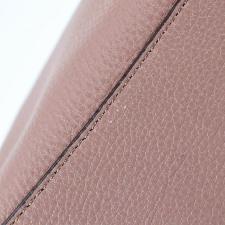 超美品 Michael Kors マイケルコース COLLINS MD コリンズ ミディアム サッチェル ハンドバッグ 30F5GIES1L レザー ピンク系 ゴールド金具 2WAY ショルダーバッグ トートバッグ