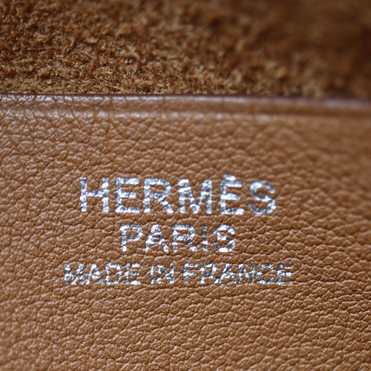 美品 HERMES エルメス ヴィルヴォルト 24 ショルダーバッグ 065929CK ヴォースイフト トリヨンクレマンス ゴールド ブラウン系 シルバー金具 ワンショルダー X刻印