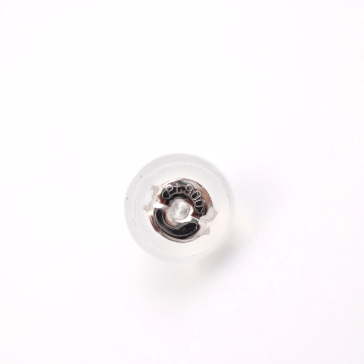 超美品 no brand ノーブランド スタッドピアス ピアス - キュービック・ジルコニア Pt900 レッド プラチナ 耳飾り 貴金属