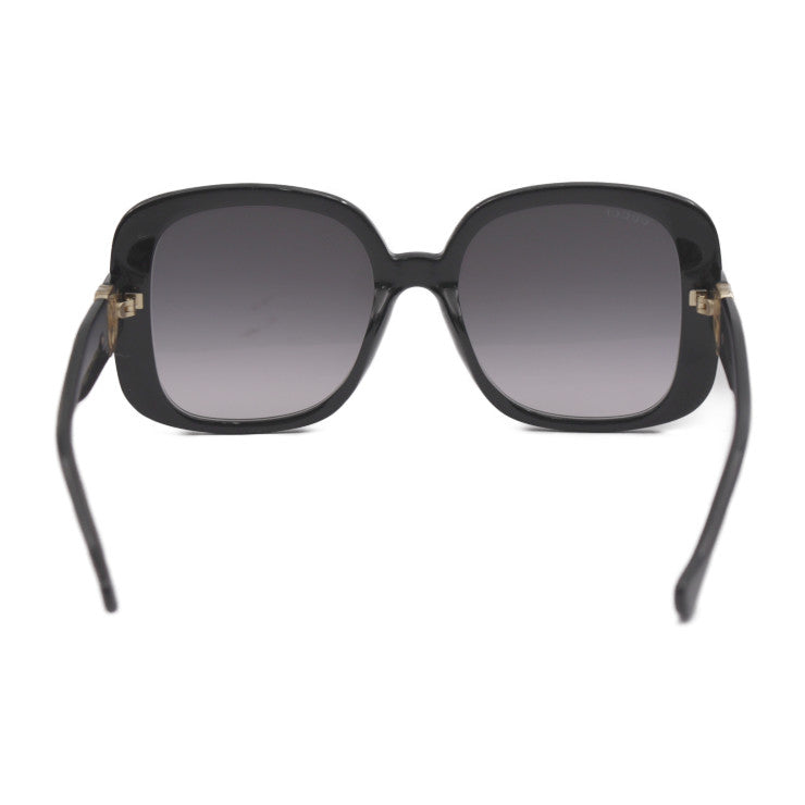 新品未使用展示品 GUCCI グッチ インターロッキングG サングラス GG1029SA 007 表記サイズ 57□19-145 XL アセテート ブラック ゴールド金具 アジアンフィット スクエア