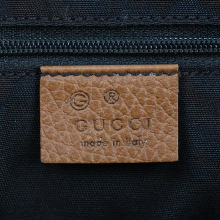 GUCCI グッチ バンブー トートバッグ 354665 レザー ブラウン系 ゴールド金具 ショルダーバッグ タッセル