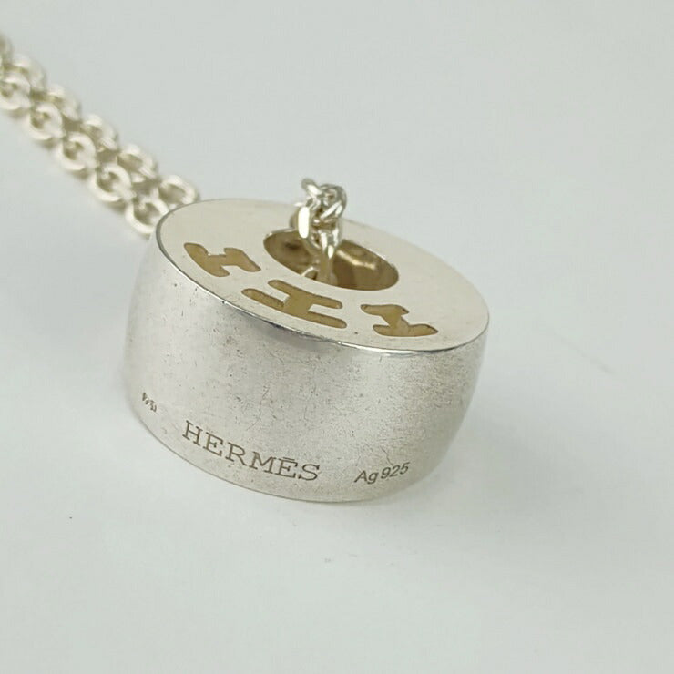 HERMES エルメス ネックレス Pendant CLARTE 2 ペンダント クラルテ 2 104851B-00 シルバー Ag925 レディース チョーカー サークル