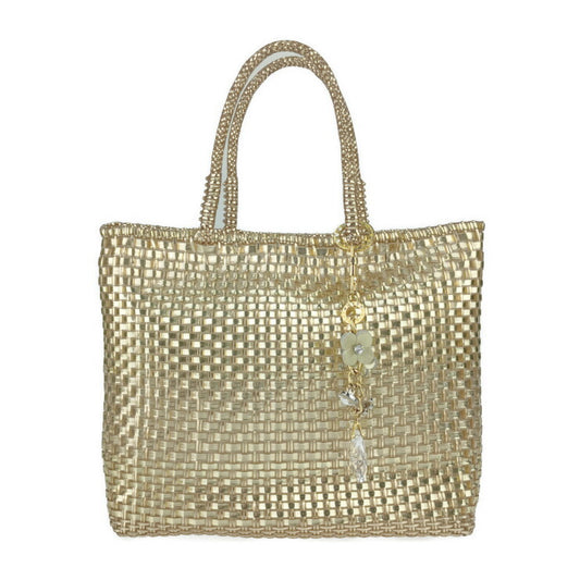 ANTEPRIMA アンテプリマ ハンドバッグ イントレッチオ トートバッグ スモール - ゴールド PVCワイヤー インナーバッグ付き