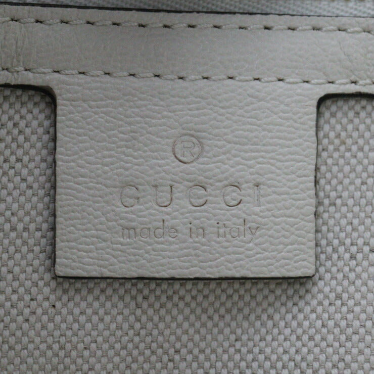 超美品 GUCCI グッチ ホースビット 1955 ミディアム トートバッグ ハンドバッグ 621144 レザー アイボリー系 ゴールド金具 2WAY ショルダーバッグ チェーン