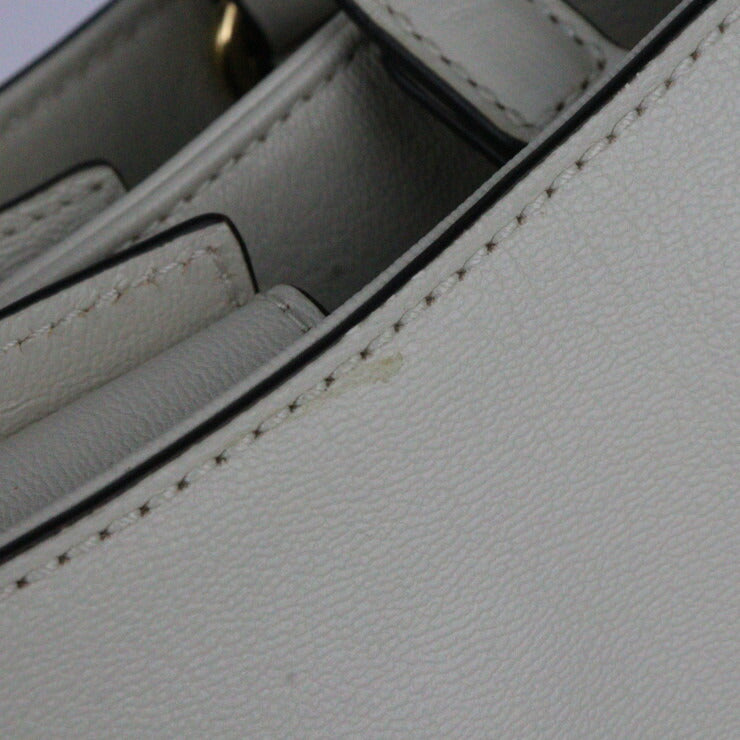 超美品 GUCCI グッチ ホースビット 1955 ミディアム トートバッグ ハンドバッグ 621144 レザー アイボリー系 ゴールド金具 2WAY ショルダーバッグ チェーン