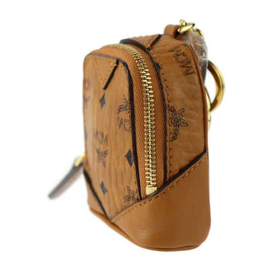 新品未使用展示品 MCM エムシーエム AirPods Charms エアポッズチャーム その他小物 MXZASV114CO レザー キャメル ゴールド金具 ポーチ ケース