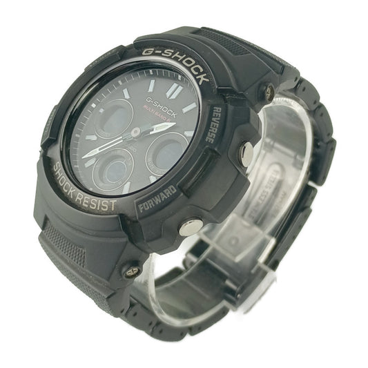 CASIO カシオ 腕時計 G-SHOCK Gショック AWG-M100SBC-1AJF ブラック 樹脂 ステンレス メンズ アナデジ ソーラー電波