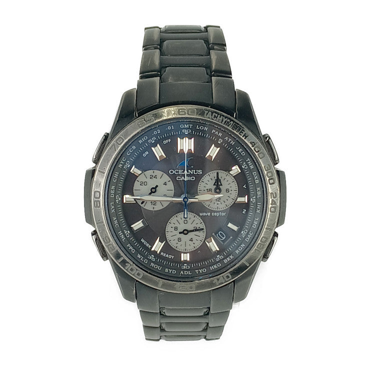 CASIO カシオ 腕時計 OCEANUS オシアナス OCW-T600TDCJ-1AJF ブラック チタン メンズ ソーラー電波