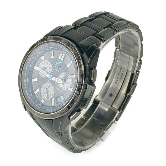 CASIO カシオ 腕時計 OCEANUS オシアナス OCW-T600TDCJ-1AJF ブラック チタン メンズ ソーラー電波