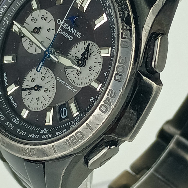 CASIO カシオ 腕時計 OCEANUS オシアナス OCW-T600TDCJ-1AJF ブラック チタン メンズ ソーラー電波