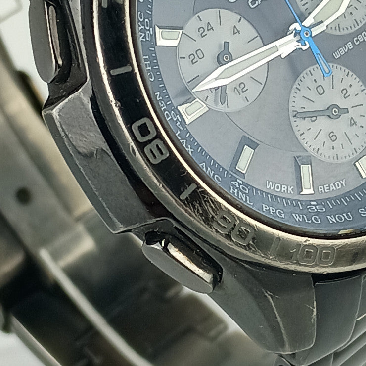 CASIO カシオ 腕時計 OCEANUS オシアナス OCW-T600TDCJ-1AJF ブラック チタン メンズ ソーラー電波