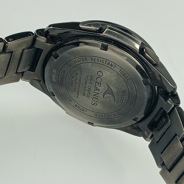 CASIO カシオ 腕時計 OCEANUS オシアナス OCW-T600TDCJ-1AJF ブラック チタン メンズ ソーラー電波