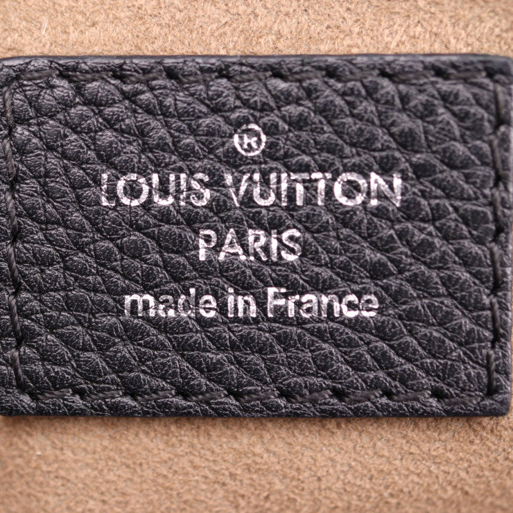 LOUIS VUITTON ルイ ヴィトン セーヴル モノグラム マヒナ ハンドバッグ M41788 レザー ブラック シルバー金具 ショルダーバッグ トートバッグ ビトン