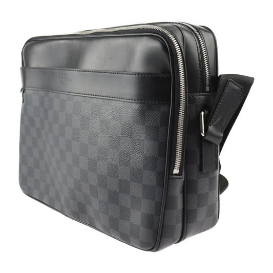 美品 LOUIS VUITTON ルイ ヴィトン トロカデロ メッセンジャーMM ダミエグラフィット ショルダーバッグ N40088 PVC レザー グレー ブラック シルバー金具 ビトン